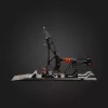 Asetek Gaming Pedals 40-010-0000002 — Laidiniai kompiuteriniai pedalai, aliuminio/bronzos korpusas, juoda/oranžinė/balta