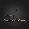 Asetek Gaming Pedals 40-010-0000002 — Laidiniai kompiuteriniai pedalai, aliuminio/bronzos korpusas, juoda/oranžinė/balta