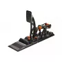 Asetek Gaming Pedals 40-010-0000002 — Laidiniai kompiuteriniai pedalai, aliuminio/bronzos korpusas, juoda/oranžinė/balta