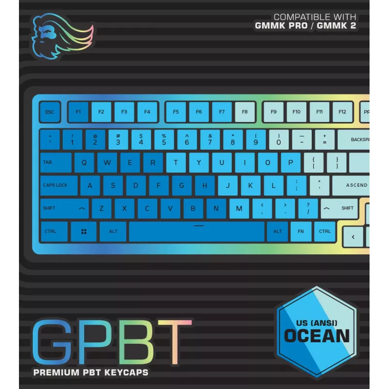 Glorious Gaming GPBT klaviatūros klavišų dangteliai