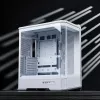 Kompiuterio korpusas Jonsbo D400 Midi Tower ATX grūdintas stiklas - baltas