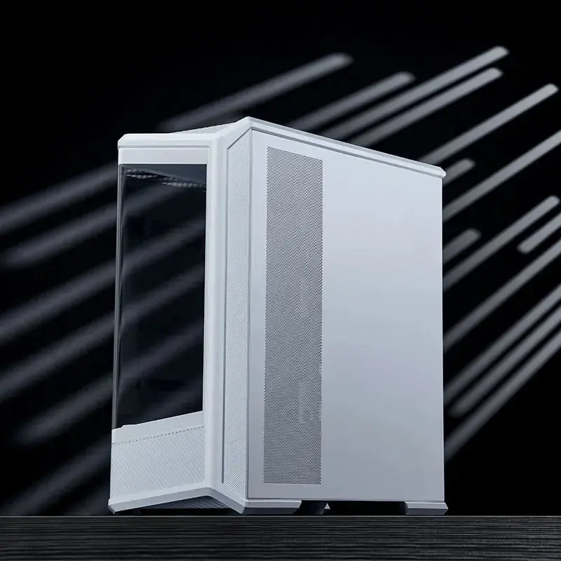 Kompiuterio korpusas Jonsbo D400 Midi Tower ATX grūdintas stiklas - baltas