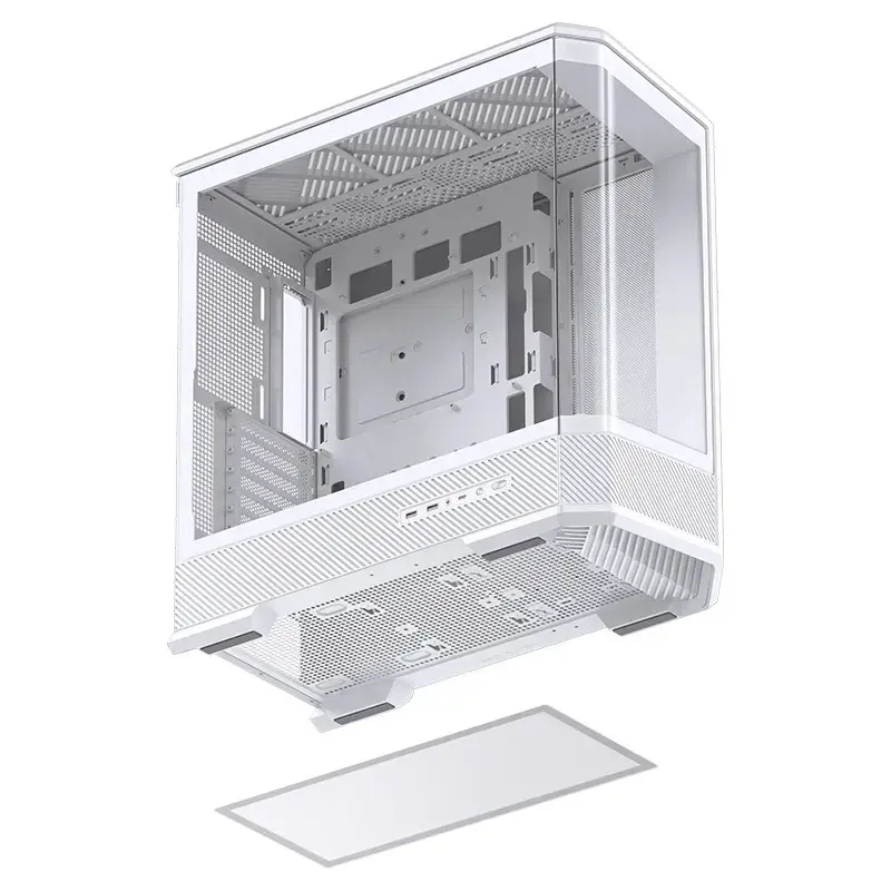 Kompiuterio korpusas Jonsbo D400 Midi Tower ATX grūdintas stiklas - baltas