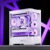 Kompiuterio korpusas Jonsbo D400 Midi Tower ATX grūdintas stiklas - baltas