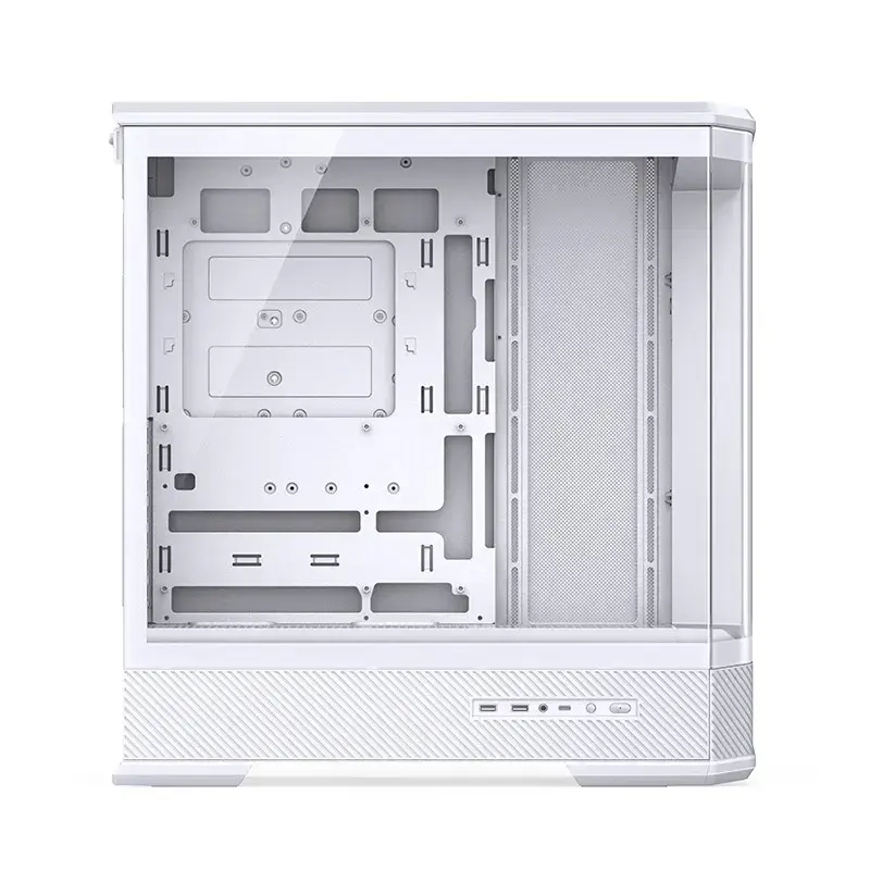 Kompiuterio korpusas Jonsbo D400 Midi Tower ATX grūdintas stiklas - baltas