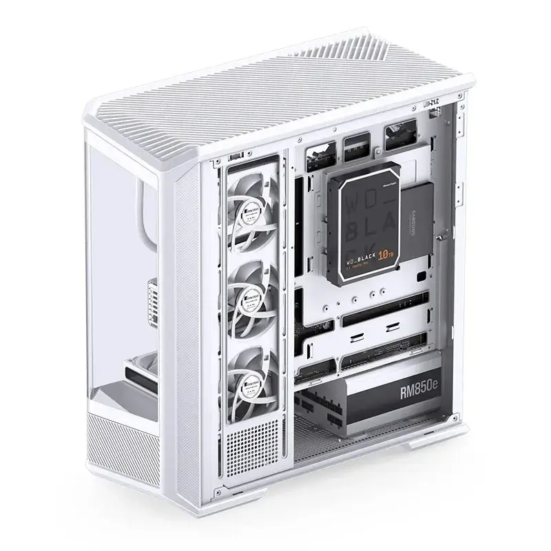 Kompiuterio korpusas Jonsbo D400 Midi Tower ATX grūdintas stiklas - baltas