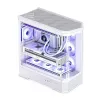 Kompiuterio korpusas Jonsbo D400 Midi Tower ATX grūdintas stiklas - baltas