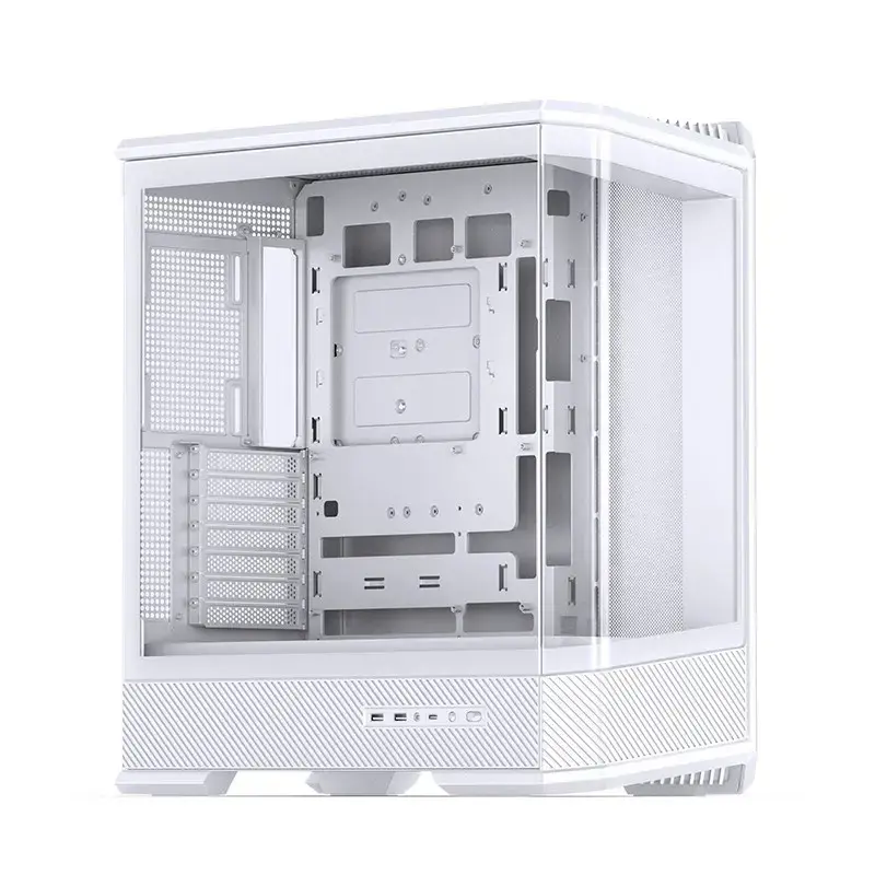 Kompiuterio korpusas Jonsbo D400 Midi Tower ATX grūdintas stiklas - baltas