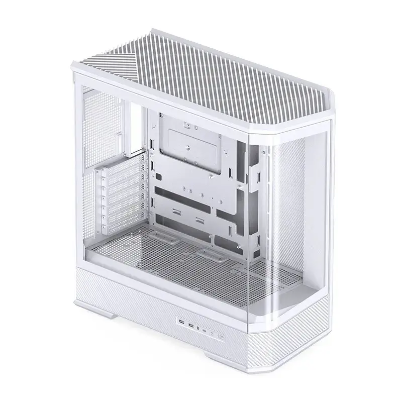 Kompiuterio korpusas Jonsbo D400 Midi Tower ATX grūdintas stiklas - baltas