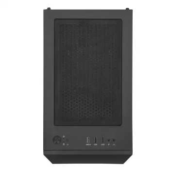 PC korpusas Sidabrinėstone FARA H1M PRO Micro Tower juoda