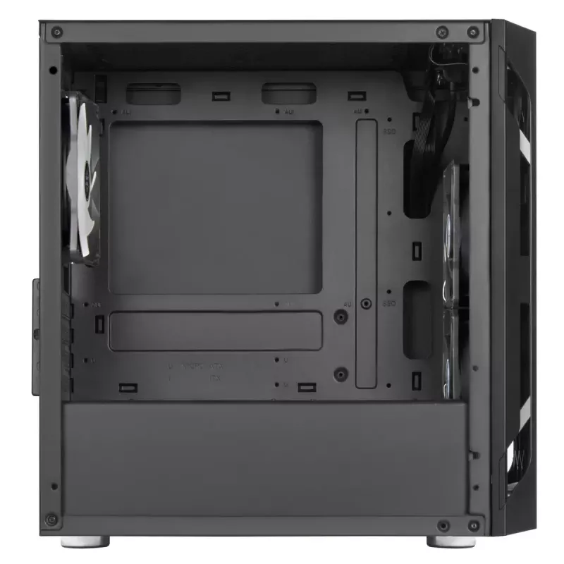 PC korpusas Sidabrinėstone FARA H1M PRO Micro Tower juoda