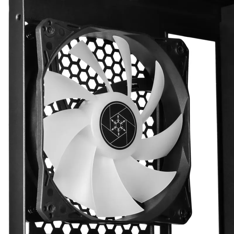 PC korpusas Sidabrinėstone FARA H1M PRO Micro Tower juoda