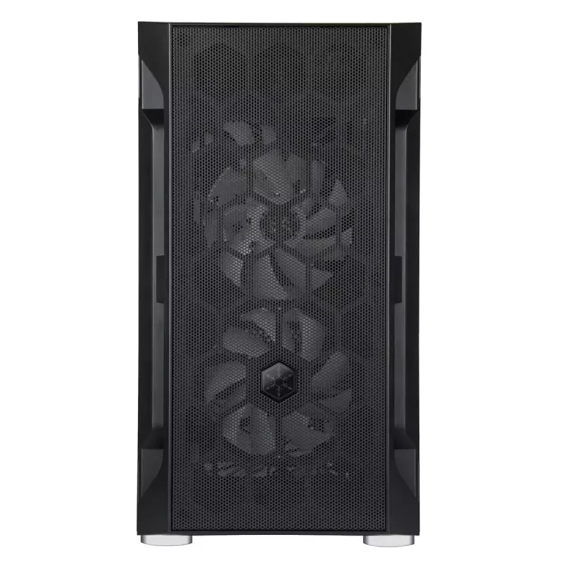 PC korpusas Sidabrinėstone FARA H1M PRO Micro Tower juoda
