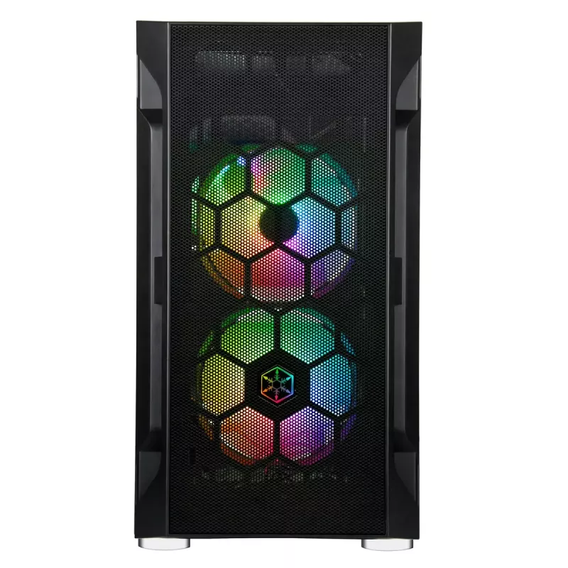 PC korpusas Sidabrinėstone FARA H1M PRO Micro Tower juoda