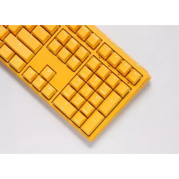 Ducky One 3 Geltona klaviatūra žaidimams USB vokiečių mechaninė RGB