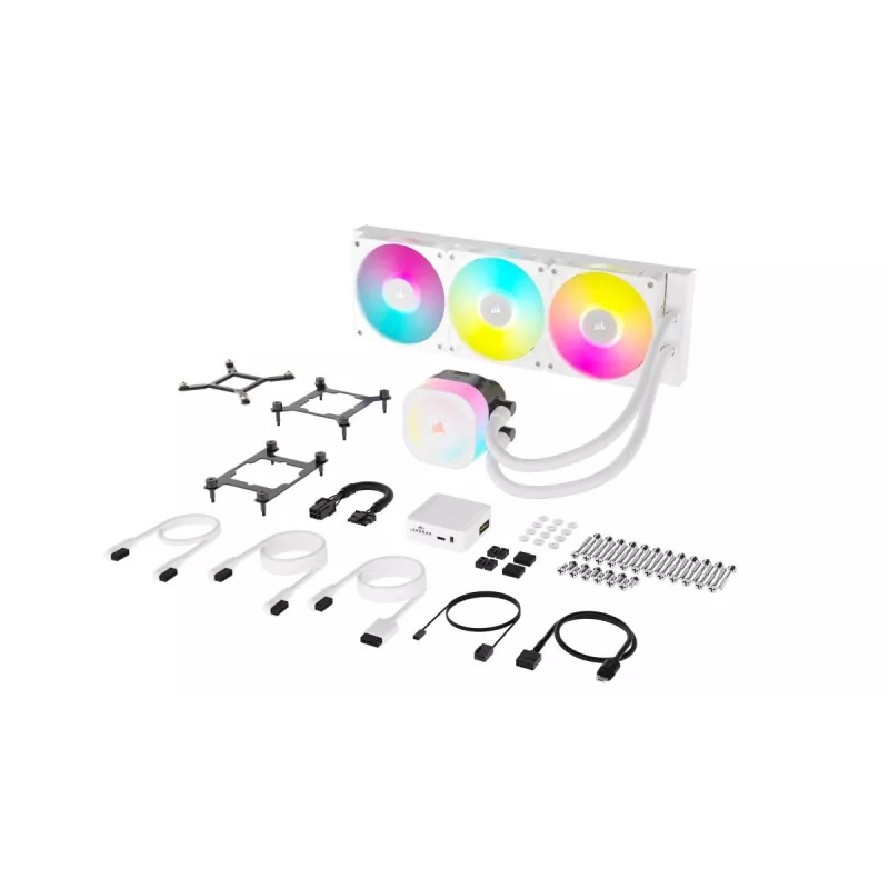 CORSAIR CPU aušintuvas - Icue Link Titan 360 Rx RGB Aio skysčio aušintuvas - baltas