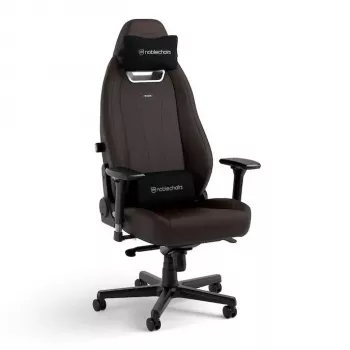 Žaidimų kėdė noblechairs LEGEND — minkšta sėdynė, ruda, 520 mm plotis, 132–142 cm aukštis, 150 kg maks. svoris
