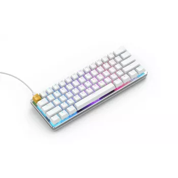 Glorious Gaming GMMK klaviatūra USB QWERTY US International sidabrinė, balta