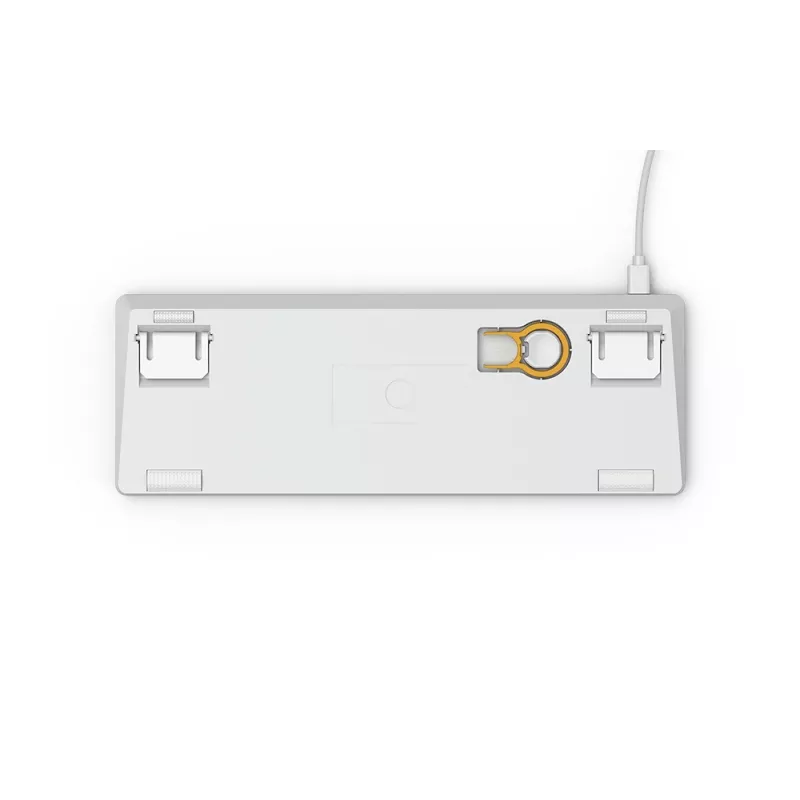 Glorious Gaming GMMK klaviatūra USB QWERTY US International sidabrinė, balta