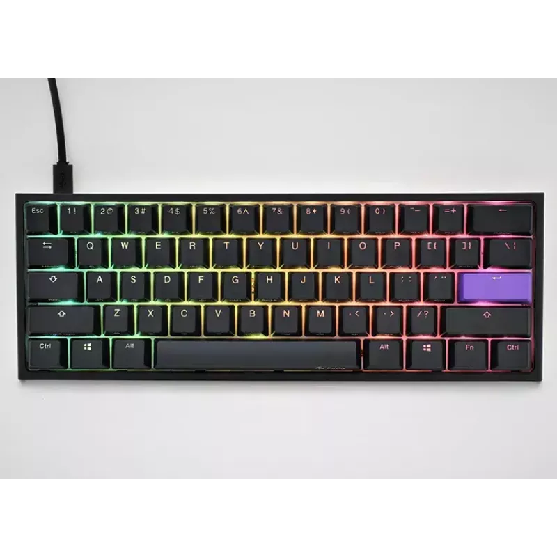 Ducky One 2 Pro Mini klaviatūra, žaidimams, USB, QWERTY, US English, juoda