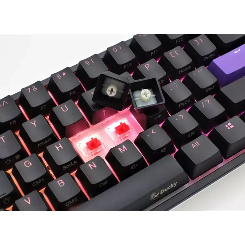 Ducky One 2 Pro Mini klaviatūra, žaidimams, USB, QWERTY, US English, juoda