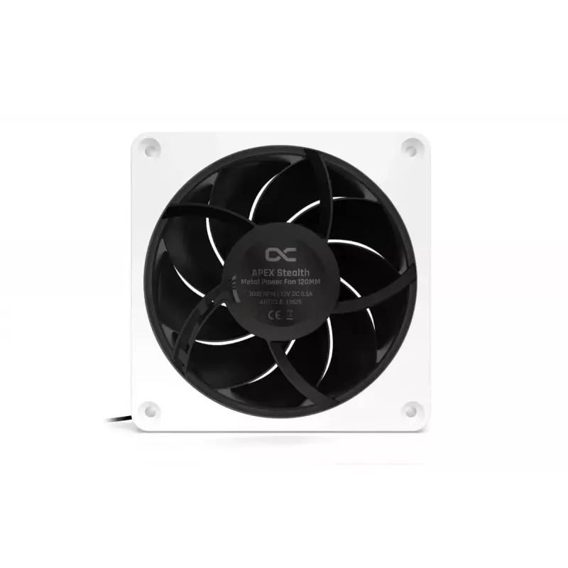 Ventiliatorius Alphacool Apex Stealth Metall 12 cm White 400-3000 RPM 30-49.9 dB