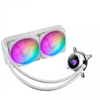 ASUS ROG STRIX LC II 240 ARGB White Edition procesoriaus aušintuvas „viskas viename“ skysčiu 12 cm 1 vnt.