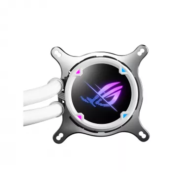 ASUS ROG STRIX LC II 240 ARGB White Edition procesoriaus aušintuvas „viskas viename“ skysčiu 12 cm 1 vnt.