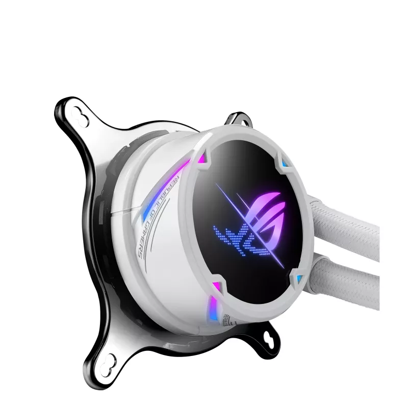 ASUS ROG STRIX LC II 240 ARGB White Edition procesoriaus aušintuvas „viskas viename“ skysčiu 12 cm 1 vnt.
