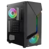 Aerocool SCAPEBKV3 Žaidimų ATX korpusas, priekinis RGB LED, grūdintas stiklas, 3x ARGB ventiliatoriai, juodas