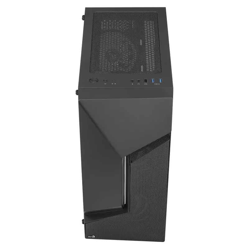Aerocool SCAPEBKV3 Žaidimų ATX korpusas, priekinis RGB LED, grūdintas stiklas, 3x ARGB ventiliatoriai, juodas