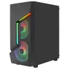 Aerocool SCAPEBKV3 Žaidimų ATX korpusas, priekinis RGB LED, grūdintas stiklas, 3x ARGB ventiliatoriai, juodas