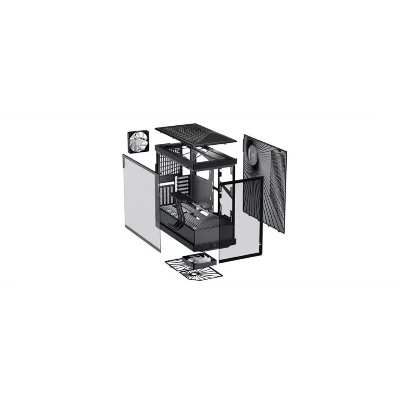 PC korpusas HYTE Y40 Midi Tower Juoda