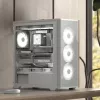 Aerocool D501A Midi Tower Juoda, Wood