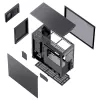 PC korpusas Jonsbo D41 STD Midi Tower Juodas