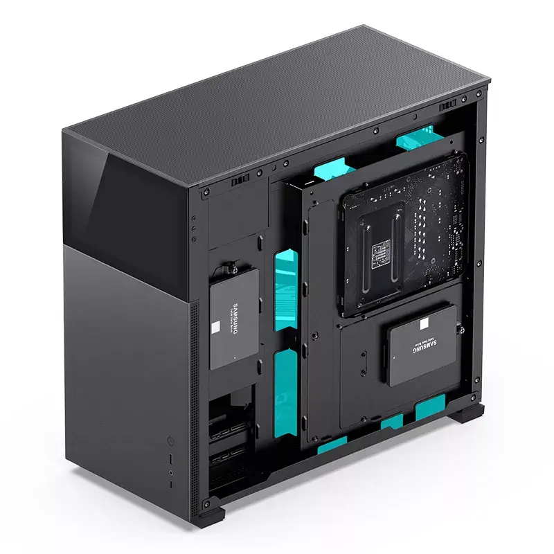 PC korpusas Jonsbo D41 STD Midi Tower Juodas