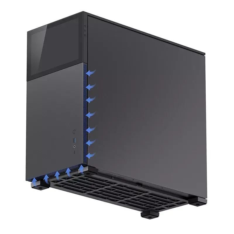 PC korpusas Jonsbo D41 STD Midi Tower Juodas