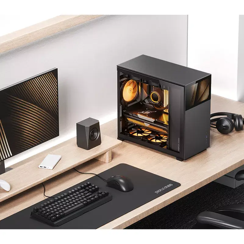 PC korpusas Jonsbo D41 STD Midi Tower Juodas
