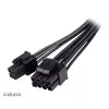 Adapterio kabelis Akasa AK-CBPW22-15 — 8 kontaktų EPS į 4 kontaktų ATX, 15 cm