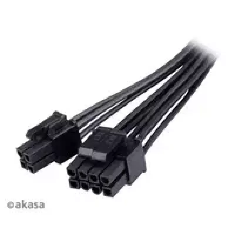 Adapterio kabelis Akasa AK-CBPW22-15 — 8 kontaktų EPS į 4 kontaktų ATX, 15 cm