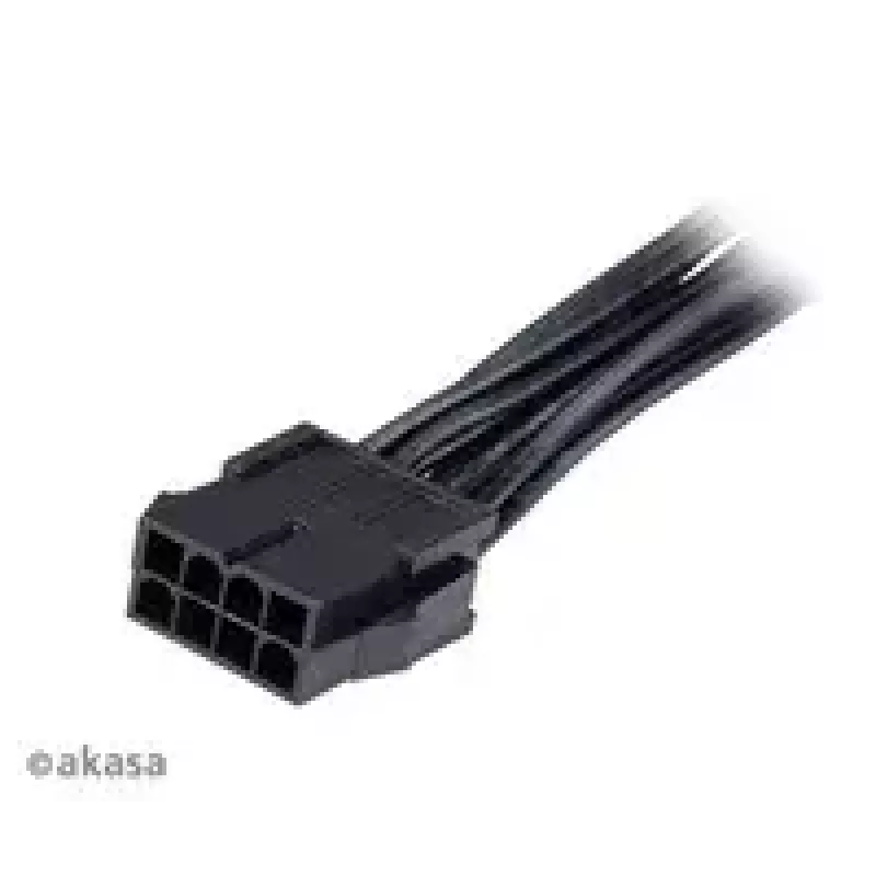 Adapterio kabelis Akasa AK-CBPW22-15 — 8 kontaktų EPS į 4 kontaktų ATX, 15 cm