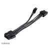 Adapterio kabelis Akasa AK-CBPW22-15 — 8 kontaktų EPS į 4 kontaktų ATX, 15 cm