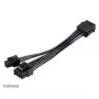 Adapterio kabelis Akasa AK-CBPW22-15 — 8 kontaktų EPS į 4 kontaktų ATX, 15 cm
