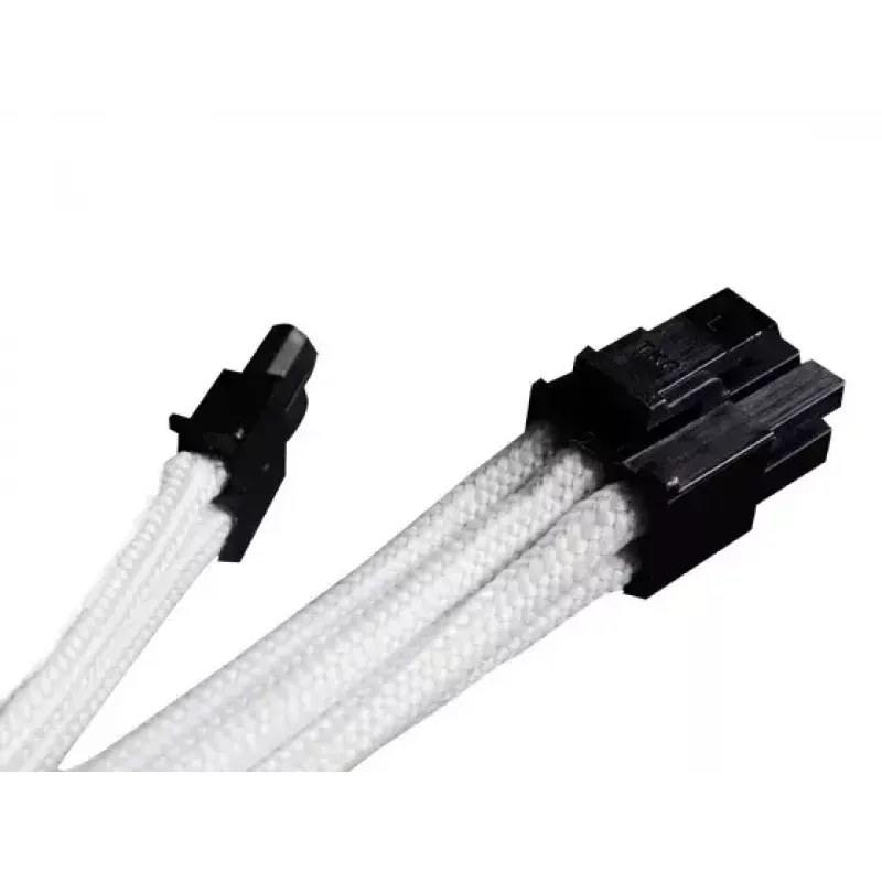 PCI-E 8pin(6+2) laidas Sidabrinėstone SST-PP07-PCIW 0,25 m