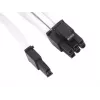 PCI-E 8pin(6+2) laidas Sidabrinėstone SST-PP07-PCIW 0,25 m