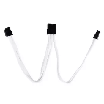 PCI-E 8pin(6+2) laidas Sidabrinėstone SST-PP07-PCIW 0,25 m