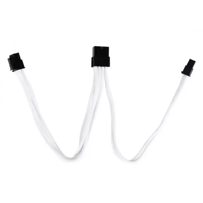 PCI-E 8pin(6+2) laidas Sidabrinėstone SST-PP07-PCIW 0,25 m