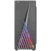 Aerocool DELTABKV1 ATX PC korpusas RGB priekis pilnas šoninis langas 12cm ventiliatorius juodas