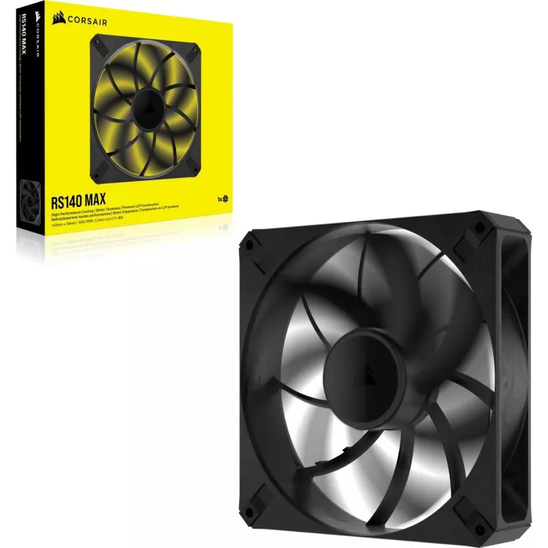 CORSAIR ventiliatorius – Rs serijos Rs140 Max 140 mm vienoje pakuotėje