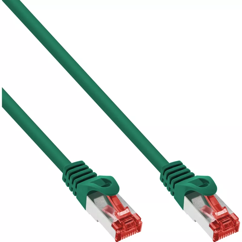 InLine komutacinis kabelis S/FTP PiMF Cat.6 250MHz PVC varis žalias 5m